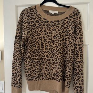 NWOT Loft cheetah print sweater